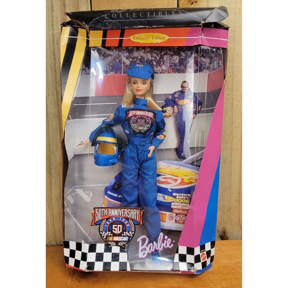 Vintage 1998 50th Anniversary NASCAR Barbie Collector Edition - Picture 1 of 11